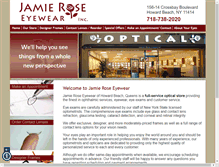 Tablet Screenshot of jamieroseeyewear.com